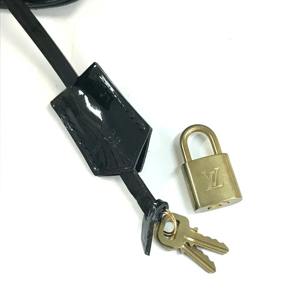 Louis Vuitton Vernis Patent Montaigne bag crossbody Noir Black - Picture 15 of 15